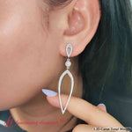 Load image into Gallery viewer, long-hanging-lab-diamond-teardrop-earring-in-white-gold-fdear10629-fancy-3-wg