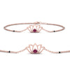 Load image into Gallery viewer, Cute Lotus Chain Bracelet