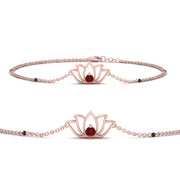 Cute Lotus Chain Bracelet