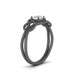 Load image into Gallery viewer, Love Knot Solitaire Engagement Ring