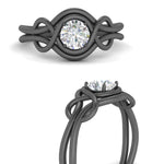Load image into Gallery viewer, Love Knot Solitaire Engagement Ring