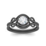 Load image into Gallery viewer, Love Knot Solitaire Engagement Ring