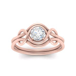 Load image into Gallery viewer, Love Knot Solitaire Engagement Ring
