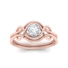 Load image into Gallery viewer, love-knot-solitaire-diamond-ring-in-rose-gold-FDENR9535RORANGLE5-NL-RG