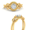 Load image into Gallery viewer, love-knot-solitaire-diamond-ring-in-yellow-gold-FDENR9535RORANGLE3-NL-YG