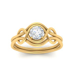 Load image into Gallery viewer, Love Knot Solitaire Engagement Ring