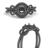 Load image into Gallery viewer, love-knot-solitaire-semi-mount-diamond-ring-in-black-gold-FDENR9535SMRANGLE3-NL-BG