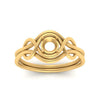 Load image into Gallery viewer, love-knot-solitaire-semi-mount-diamond-ring-in-yellow-gold-FDENR9535SMRANGLE5-NL-YG