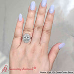 Load image into Gallery viewer, luxury-oval-lab-diamond-floral-cluster-halo-ring-in-white-gold-FD9704OVR-ex-fancy-2-wg