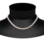 Load image into Gallery viewer, luxury-tennis-necklace-bezel-set-emerald-cut-in-FDNK11337EM-ANGLE1-NL-RG