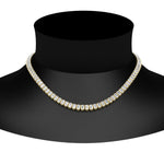 Load image into Gallery viewer, luxury-tennis-necklace-bezel-set-emerald-cut-in-FDNK11337EM-ANGLE1-NL-YG