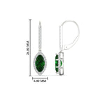 Load image into Gallery viewer, marquise-1-carat-halo-diamond-lever-back-drop-earrings-with-emerald-in-white-gold-FDEAR11235-MQGEMGRANGLE1-1.00CT-NL-WG.jpg