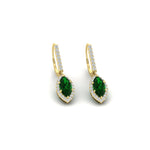 Load image into Gallery viewer, marquise-1-carat-halo-diamond-lever-back-drop-earrings-with-emerald-in-yellow-gold-FDEAR11235-MQGEMGRANGLE1-1.00CT-NL-YG.jpg