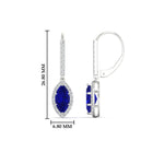 Load image into Gallery viewer, marquise-1-carat-halo-diamond-lever-back-drop-earrings-with-sapphire-in-white-gold-FDEAR11235-MQGSABLANGLE1-1.00CT-NL-WG.jpg