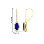 Load image into Gallery viewer, marquise-1-carat-halo-diamond-lever-back-drop-earrings-with-sapphire-in-yellow-gold-FDEAR11235-MQGSABLANGLE1-1.00CT-NL-YG.jpg