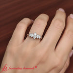 Load image into Gallery viewer, marquise-5-stone-wedding-ring-half-carat-in-white-gold-FD8008-0.5CTMQB