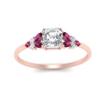 Load image into Gallery viewer, marquise-accented-pink-sapphire-asscher-cut-engagement-ring-in-rose-gold-FD9933ASRGSADRPIANGLE5-NL-RG.jpg?v=1769496441