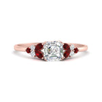 Load image into Gallery viewer, marquise-accented-ruby-asscher-cut-engagement-ring-in-rose-gold-FD9933ASRGRUDR-NL-RG.jpg?v=1769496442