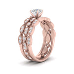 Load image into Gallery viewer, marquise-and-dot-stacked-engagement-ring-in-FD10093-NL-RG