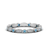 Load image into Gallery viewer, marquise-and-dot-stacked-wedding-band-ring-with-blue-topaz-in-white-gold-FD8641BGICBLTO-NL-WG.jpg