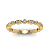 Load image into Gallery viewer, marquise-and-dot-stacked-wedding-band-ring-with-blue-topaz-in-yellow-gold-FD8641BGICBLTO-NL-YG.jpg