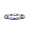 Load image into Gallery viewer, marquise-and-dot-stacked-wedding-band-ring-with-sapphire-in-white-gold-FD8641BGSABL-NL-WG.jpg