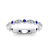 Load image into Gallery viewer, marquise-and-dot-stacked-wedding-band-ring-with-sapphire-in-white-gold-FD8641BGSABL-NL-WG.jpg
