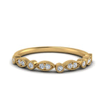 Load image into Gallery viewer, marquise-and-dot-vintage-diamond-band-in-yellow-gold-FD8641B-NL-YG