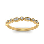 Load image into Gallery viewer, marquise-and-dot-vintage-diamond-band-in-yellow-gold-FD8641B-NL-YG