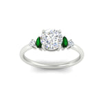 Load image into Gallery viewer, marquise-and-round-accented-emerald-engagement-ring-in-white-gold-fdenr11621rogemgrangle5-nl-wg_1e2541a2-f570-4eff-9b3c-659440e842e8.jpg?v=1764757355