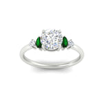 Load image into Gallery viewer, marquise-and-round-accented-emerald-engagement-ring-in-white-gold-fdenr11621rogemgrangle5-nl-wg.jpg?v=1766474362