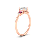 Load image into Gallery viewer, marquise-and-round-accented-pink-sapphire-engagement-ring-in-rose-gold-fdenr11621rogsadrpiangle2-nl-rg.jpg?v=1766474362