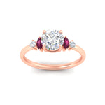 Load image into Gallery viewer, marquise-and-round-accented-pink-sapphire-engagement-ring-in-rose-gold-fdenr11621rogsadrpiangle5-nl-rg_1286955c-d484-4053-829e-c091680c7576.jpg?v=1764757354