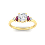Load image into Gallery viewer, marquise-and-round-accented-pink-sapphire-engagement-ring-in-yellow-gold-fdenr11621rogsadrpiangle5-nl-yg_23d293b5-d95e-4336-838b-7695e8dd9d40.jpg?v=1764757354