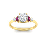 Load image into Gallery viewer, marquise-and-round-accented-pink-sapphire-engagement-ring-in-yellow-gold-fdenr11621rogsadrpiangle5-nl-yg.jpg?v=1766474388