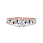 Load image into Gallery viewer, marquise-and-round-black-diamond-classic-vintage-engagement-ring-in-FD11063RORGBLACKANGLE3-NL-RG