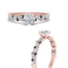 Load image into Gallery viewer, marquise-and-round-black-diamond-classic-vintage-engagement-ring-in-FD11063RORGBLACKANGLE3-NL-RG
