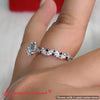 Load image into Gallery viewer, marquise-and-round-classic-modern-lab-diamond-engagement-ring-with-sapphire-14k-white-gold-fdenr11063-16
