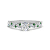 Load image into Gallery viewer, marquise-and-round-emerald-classic-vintage-engagement-ring-in-FD11063RORGEMGRANGLE3-NL-WG