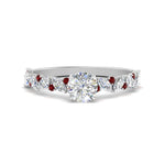 Load image into Gallery viewer, marquise-and-round-ruby-classic-vintage-engagement-ring-in-FD11063RORGRUDRANGLE3-NL-WG