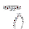Load image into Gallery viewer, marquise-and-round-ruby-classic-vintage-engagement-ring-in-FD11063RORGRUDRANGLE3-NL-WG