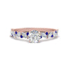 Load image into Gallery viewer, marquise-and-round-sapphire-classic-vintage-engagement-ring-in-FD11063RORGSABLANGLE3-NL-RG