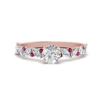Load image into Gallery viewer, marquise-and-round-sapphire-classic-vintage-engagement-ring-in-FD11063RORGSADRPIANGLE3-NL-RG