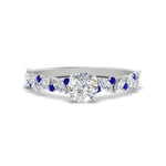 Load image into Gallery viewer, marquise-and-round-sapphire-classic-vintage-engagement-ring-in-FD11063RORGSABLANGLE3-NL-WG