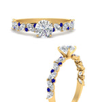 Load image into Gallery viewer, marquise-and-round-sapphire-classic-vintage-engagement-ring-in-FD11063RORGSABLANGLE3-NL-YG