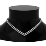 Load image into Gallery viewer, marquise-and-round-tennis-necklace-in-FD-NK10422-NL-WG