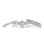 Load image into Gallery viewer, marquise-bezel-wedding-ring-stack-in-FD9456ANGLE2-NL-WG
