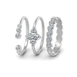 Load image into Gallery viewer, marquise-bezel-wedding-ring-stack-in-FD9456ANGLE2-NL-WG