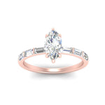 Load image into Gallery viewer, Marquise Cut Thin Engagement Ring For Her