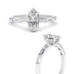 Load image into Gallery viewer, Marquise Cut Thin Engagement Ring For Her